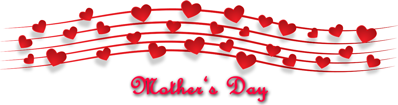 Valentines Hearts Mothers Day PNG