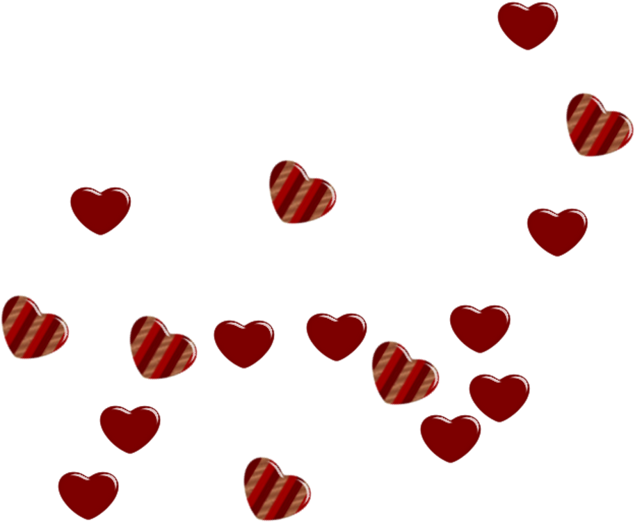 Valentines Hearts Pattern PNG