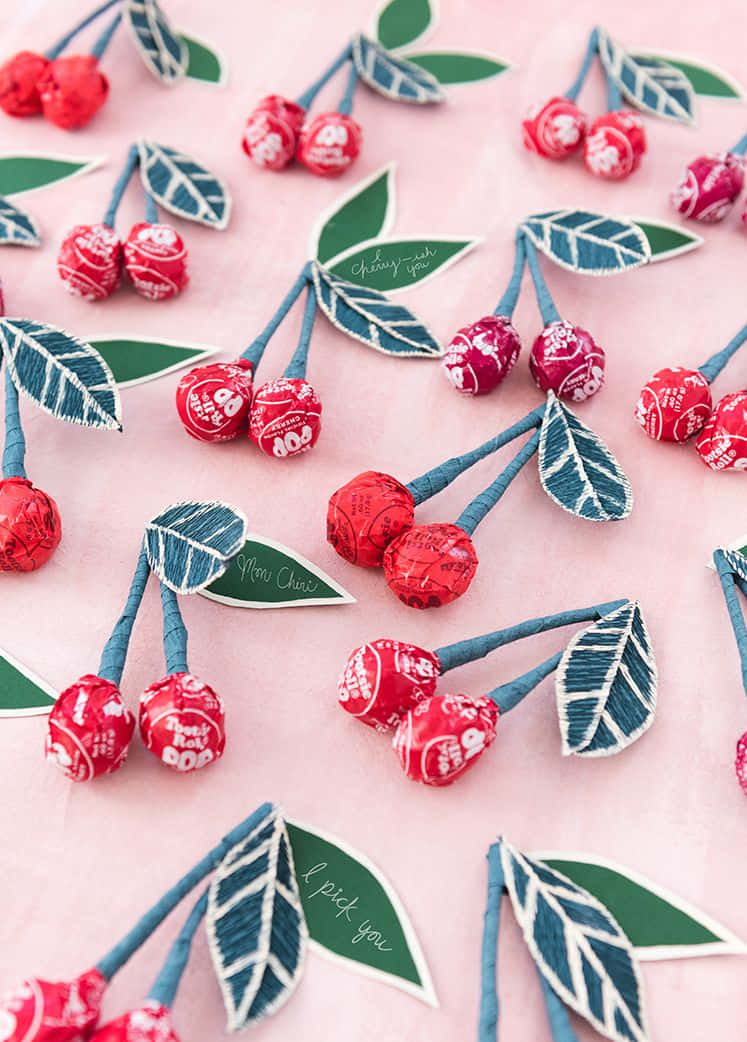 Pastel Cherry Chocolates Valentines Pictures