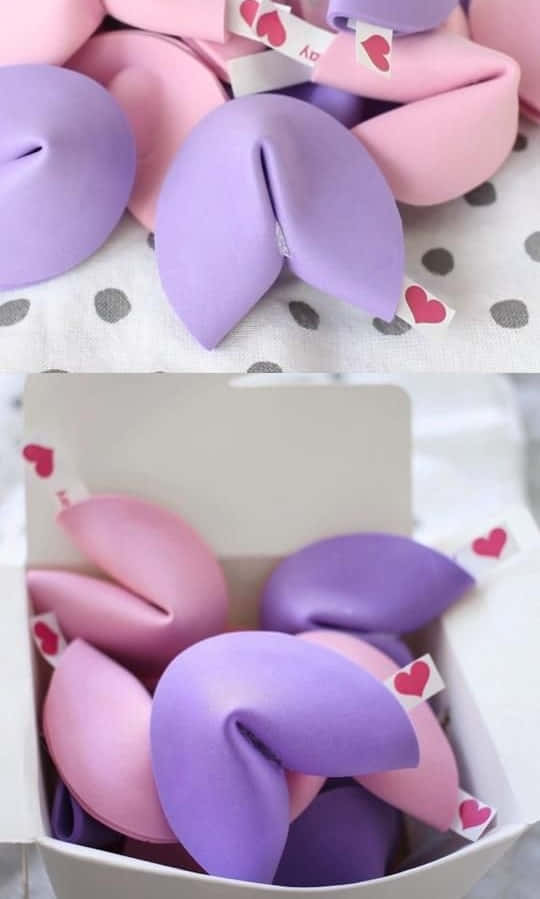 DIY Valentines Pastel Fortune Cookies Pictures