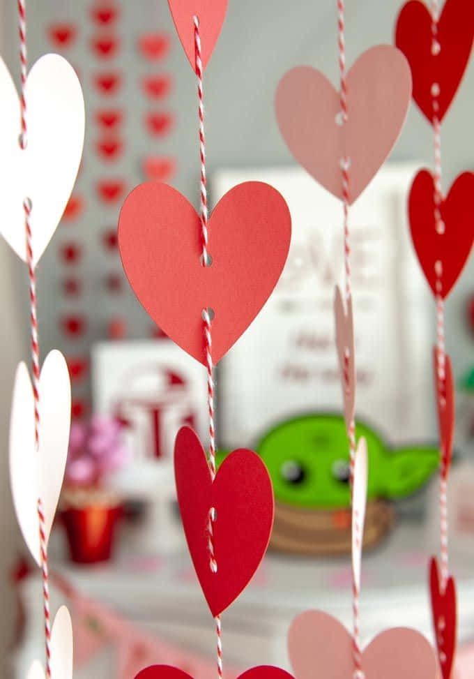 Paper Heart Valentines Decoration Pictures