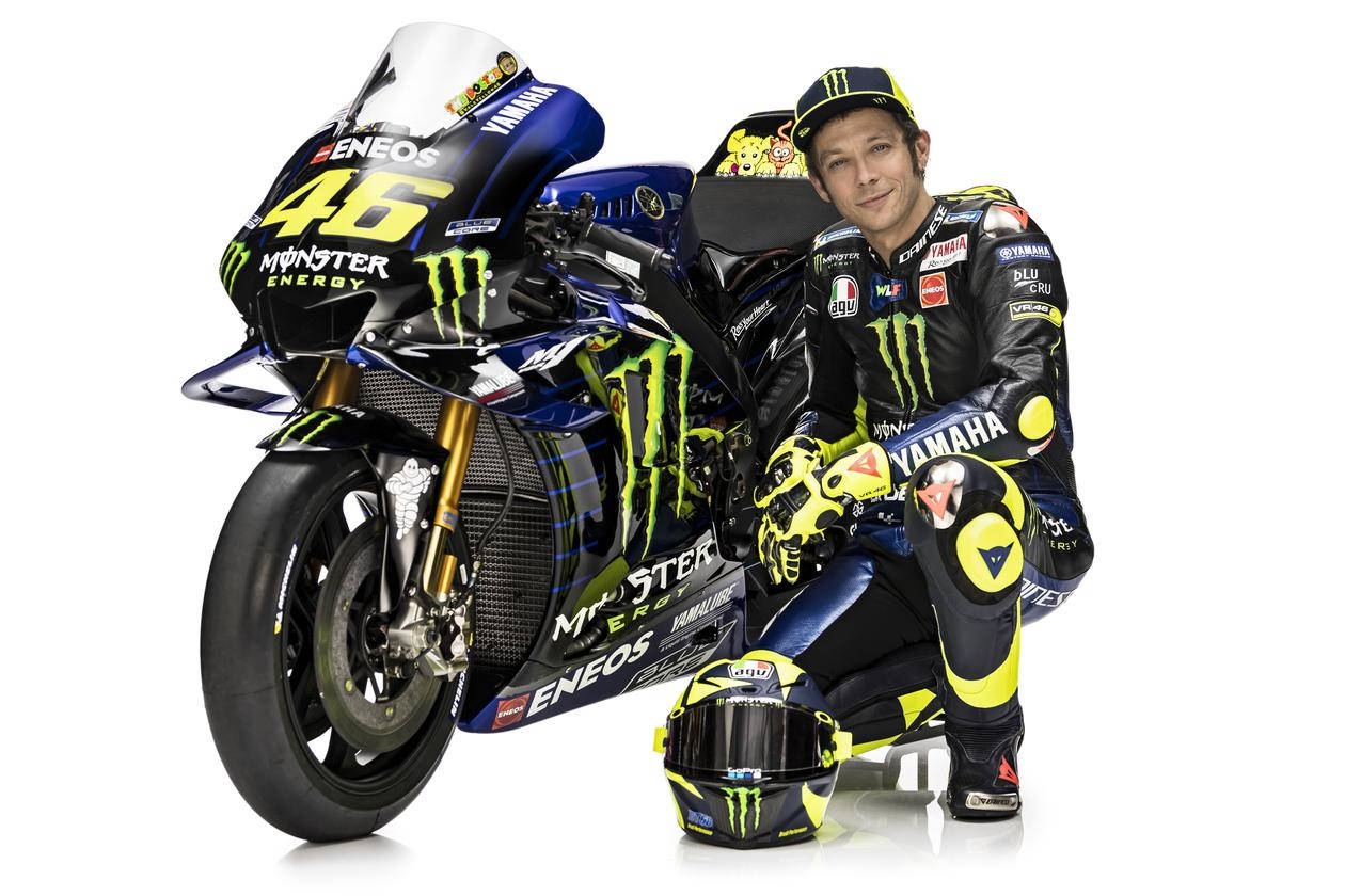 Valentino Rossi Monster Energy Yamaha Motogp Wallpaper
