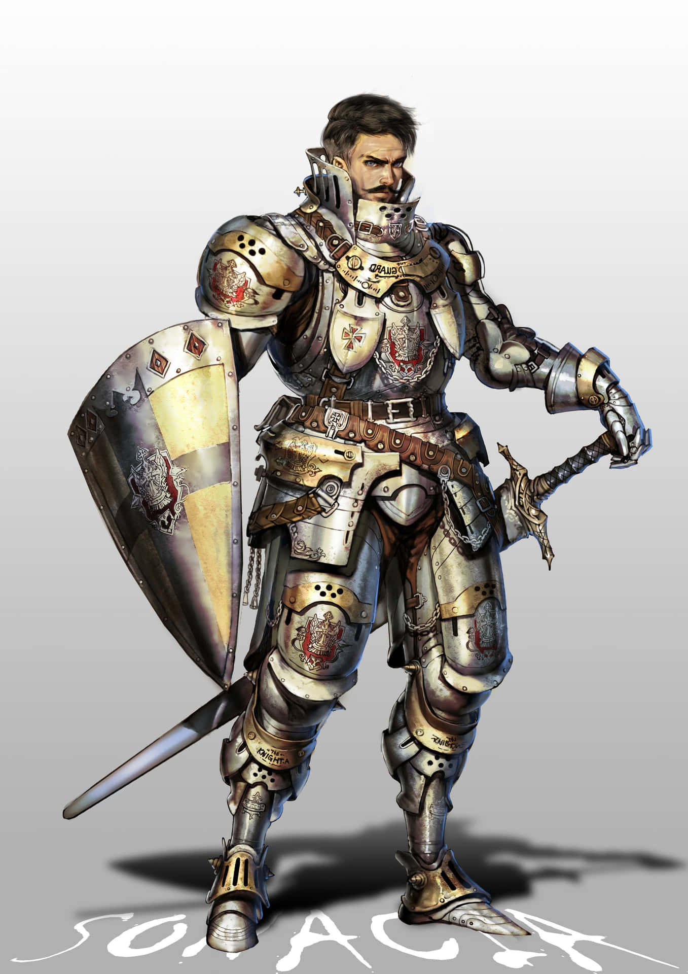 Valiant Knightin Armor Wallpaper