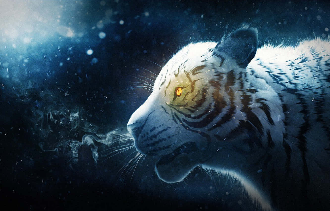 Download Valiant White Tiger Wallpaper | Wallpapers.com