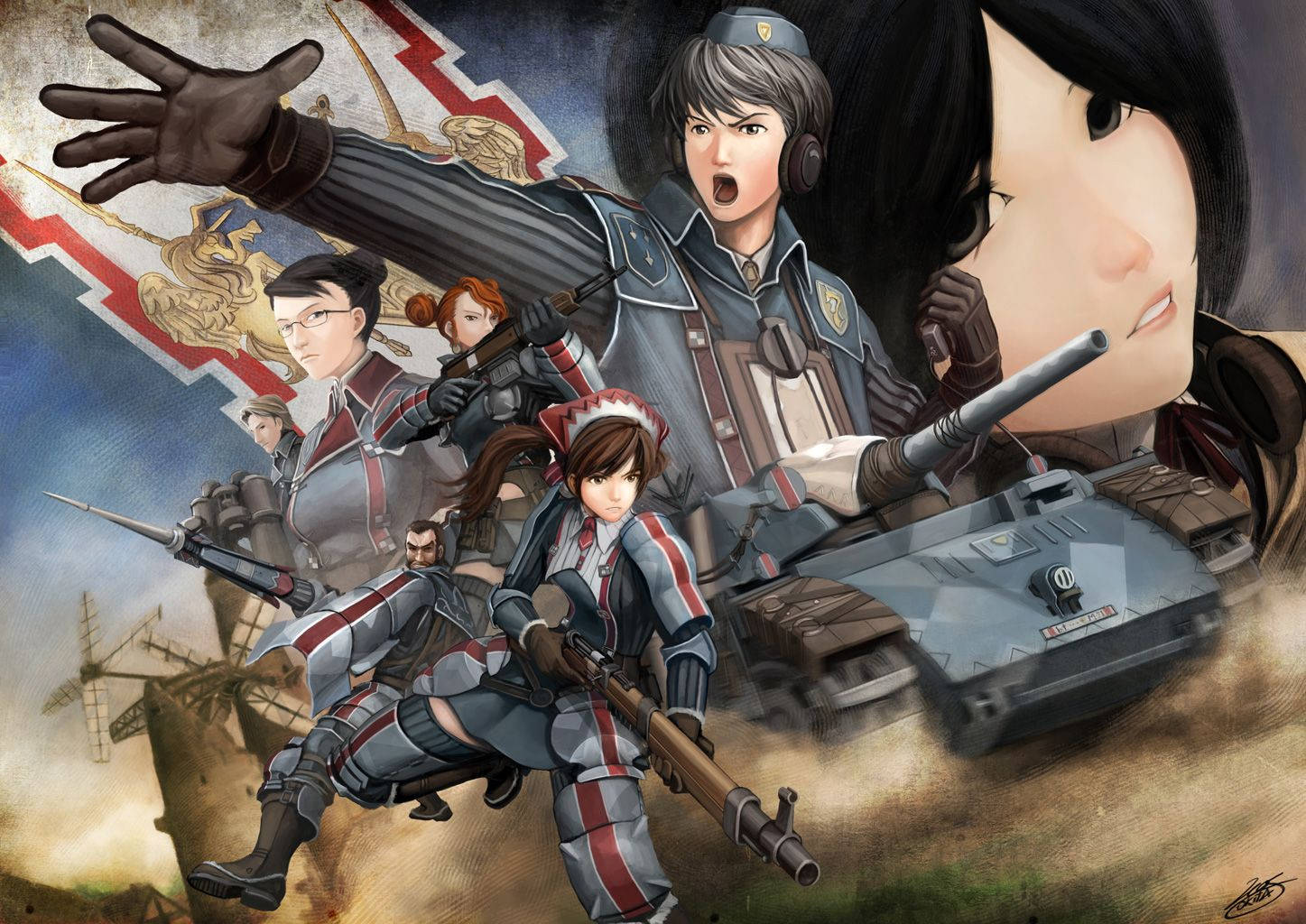 Valkyria Chronicles Military Poster Wallpaper