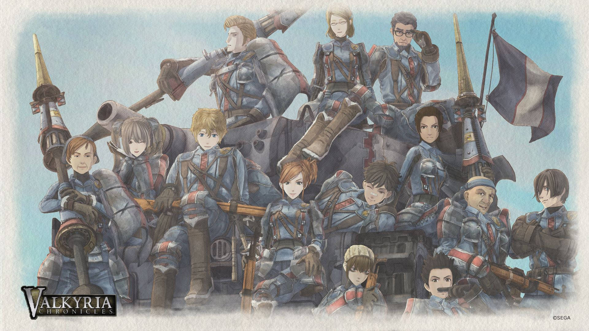 Valkyria Chronicles Squad Formation Wallpaper