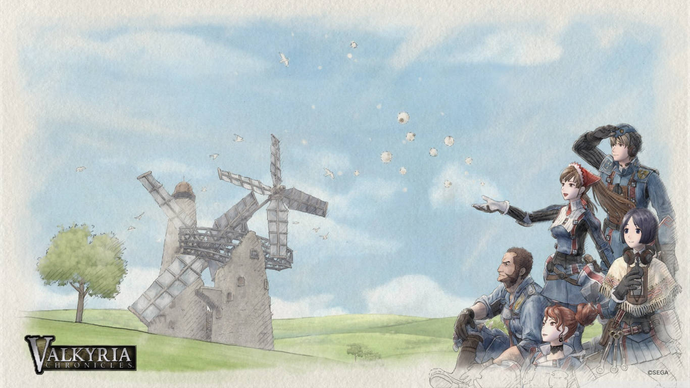 Valkyria Chronicles Windmill Wallpaper