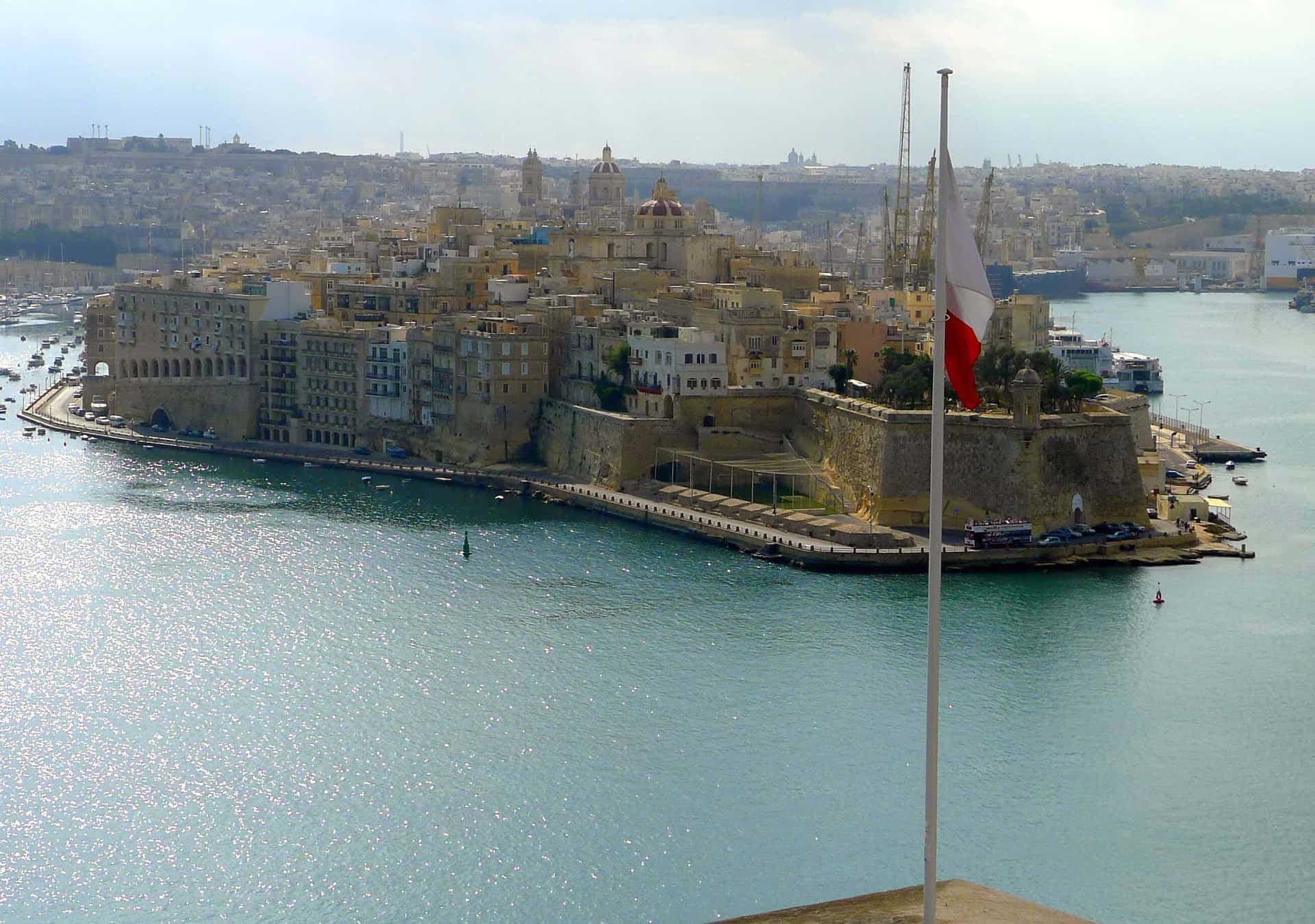 Valletta_ Skyline_ Malta Wallpaper