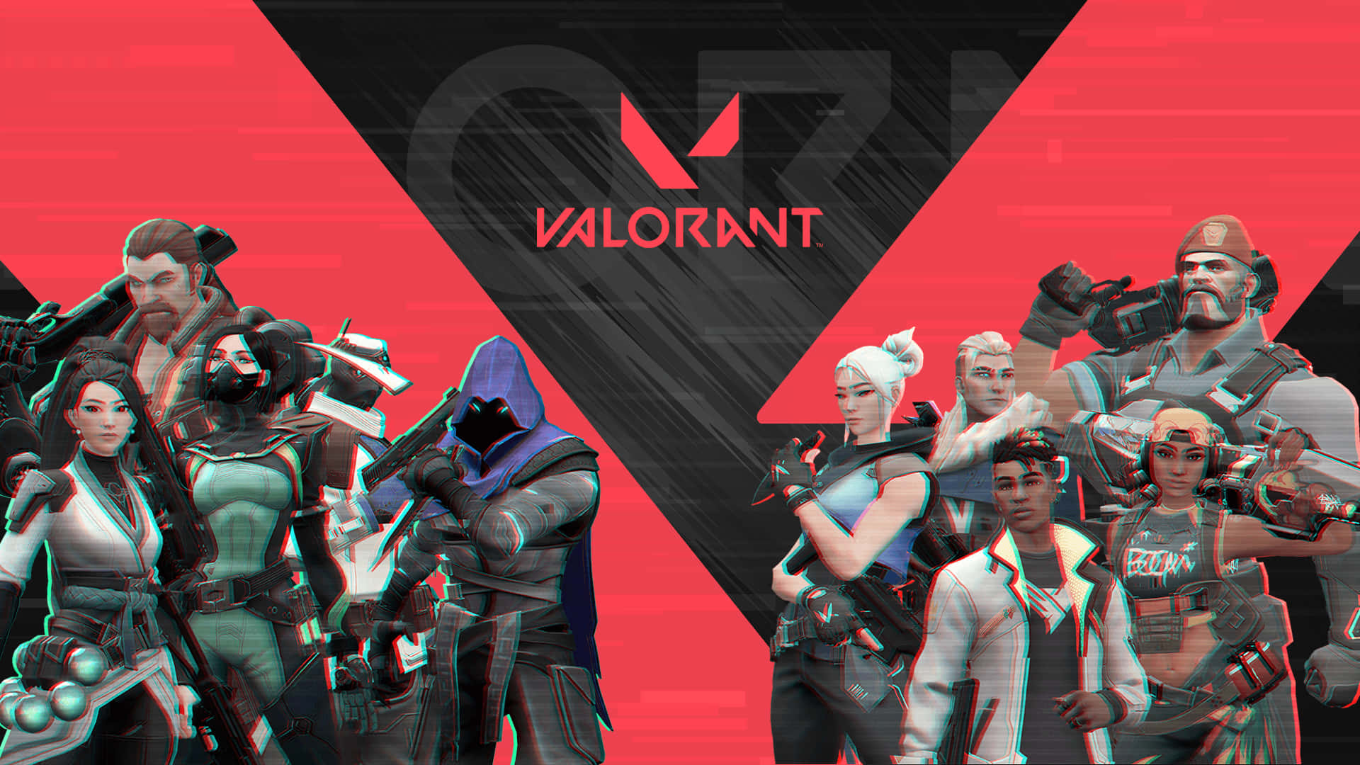 A professionally-trained agent prepares to take their place in Valorant. Wallpaper