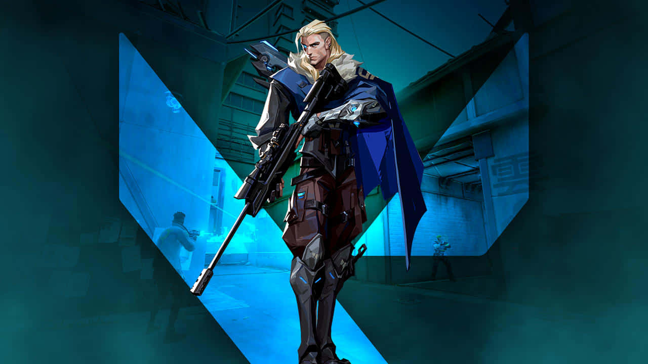 Valorant_ Agent_with_ Sniper_ Rifle Wallpaper