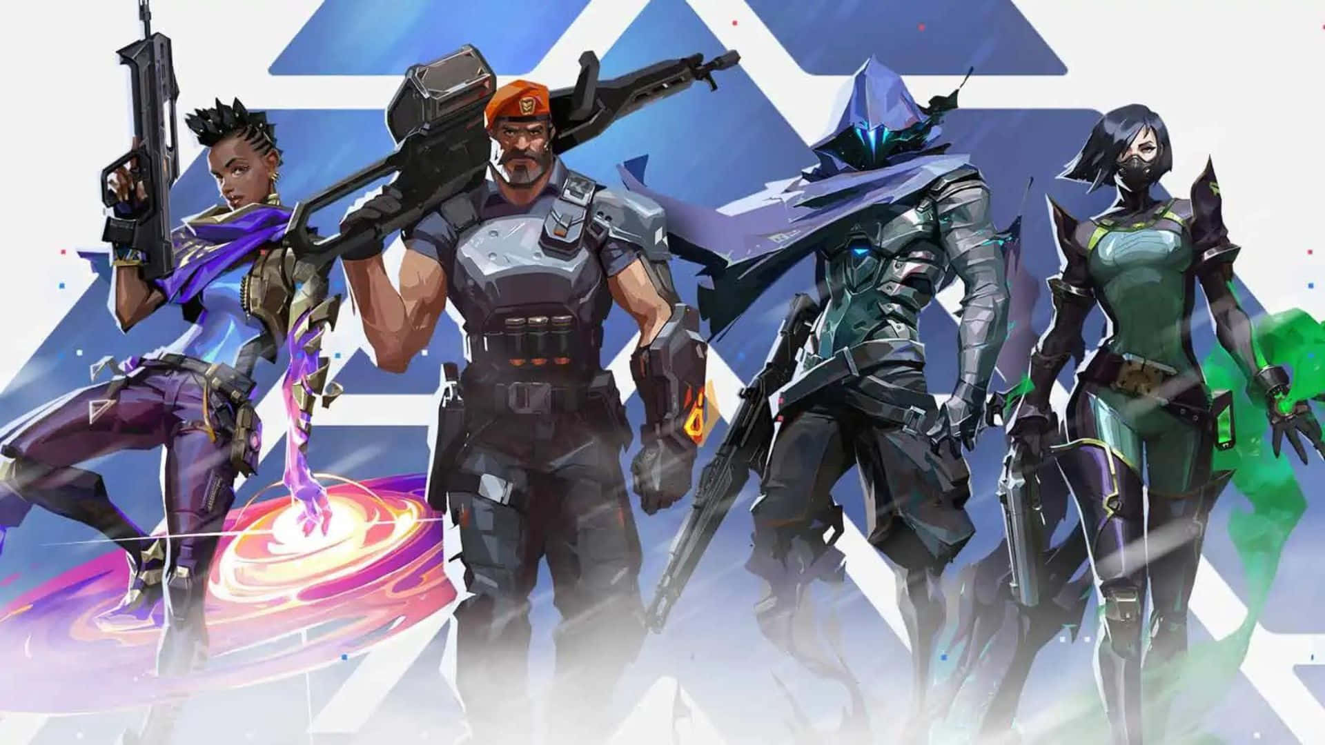 Assemble the Ultimate Squad with Valorant Agents Wallpaper