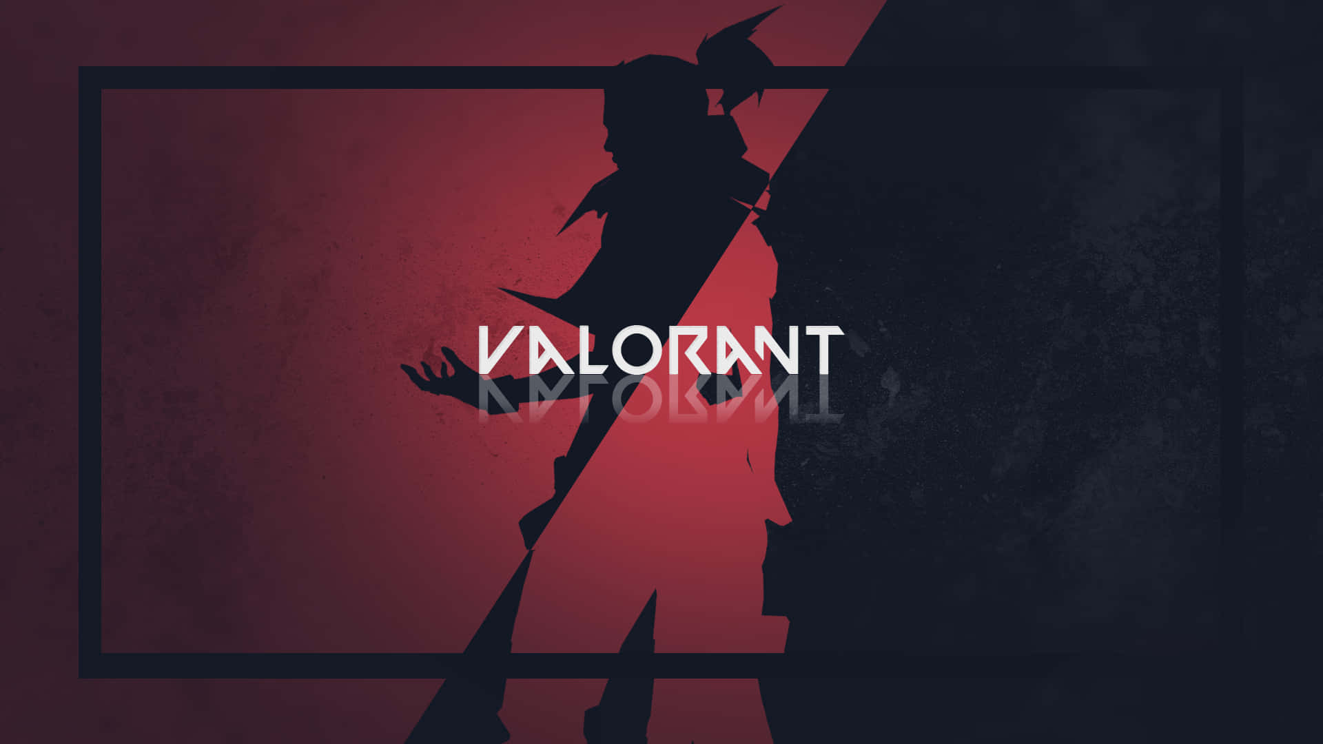 Jett Silhouette Valorant Desktop Game Wallpaper