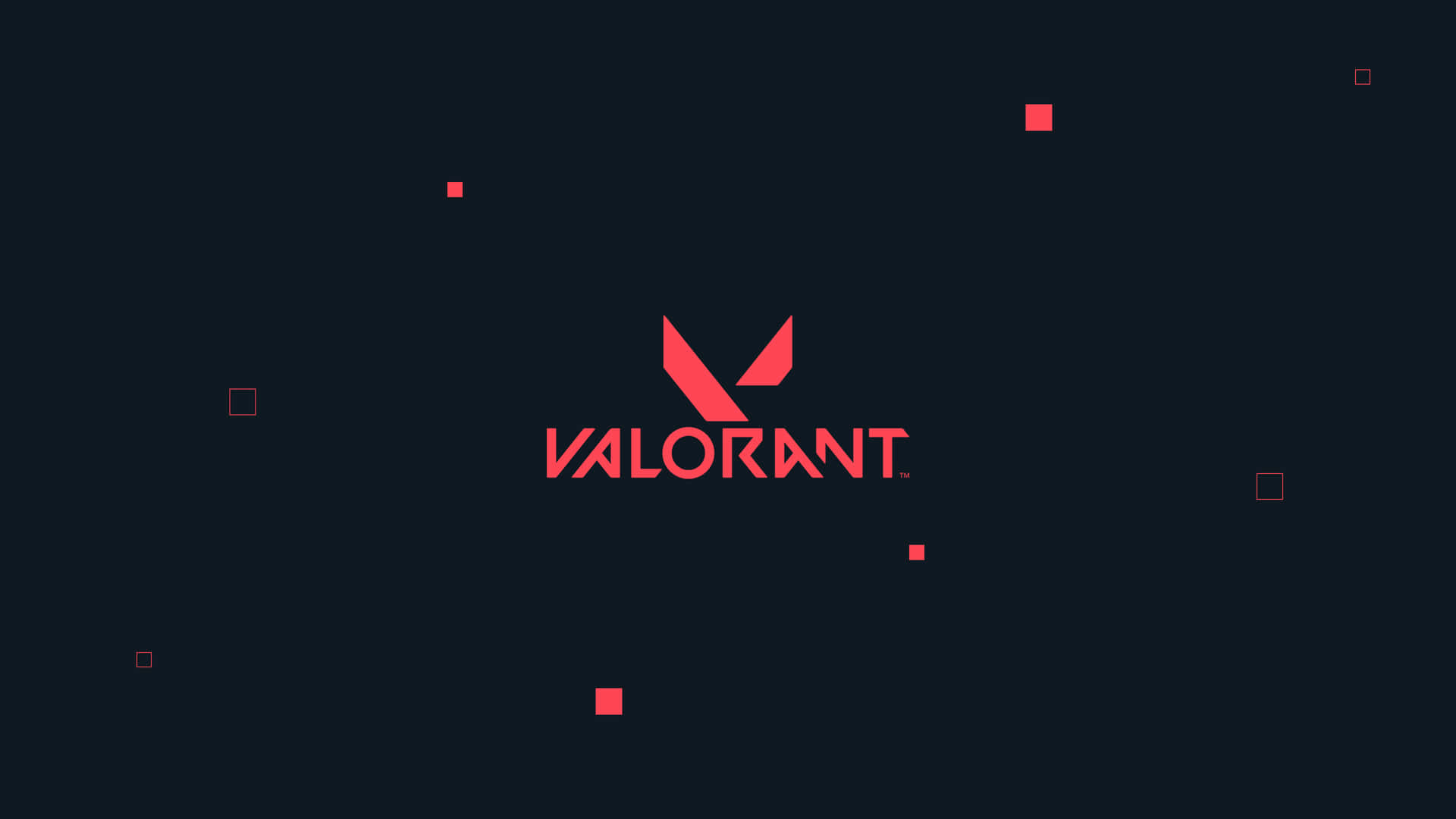 Valorantdesktop-logo Minimalistischer Hintergrund Wallpaper