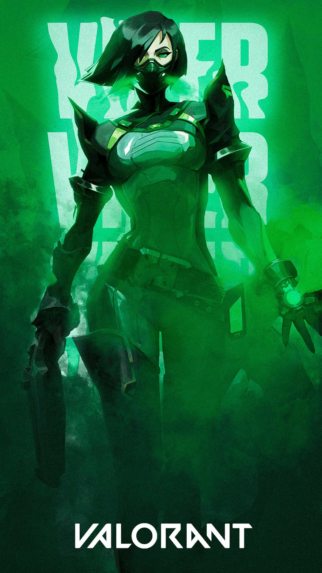 Valorant Viper Green Haze Artwork Wallpaper