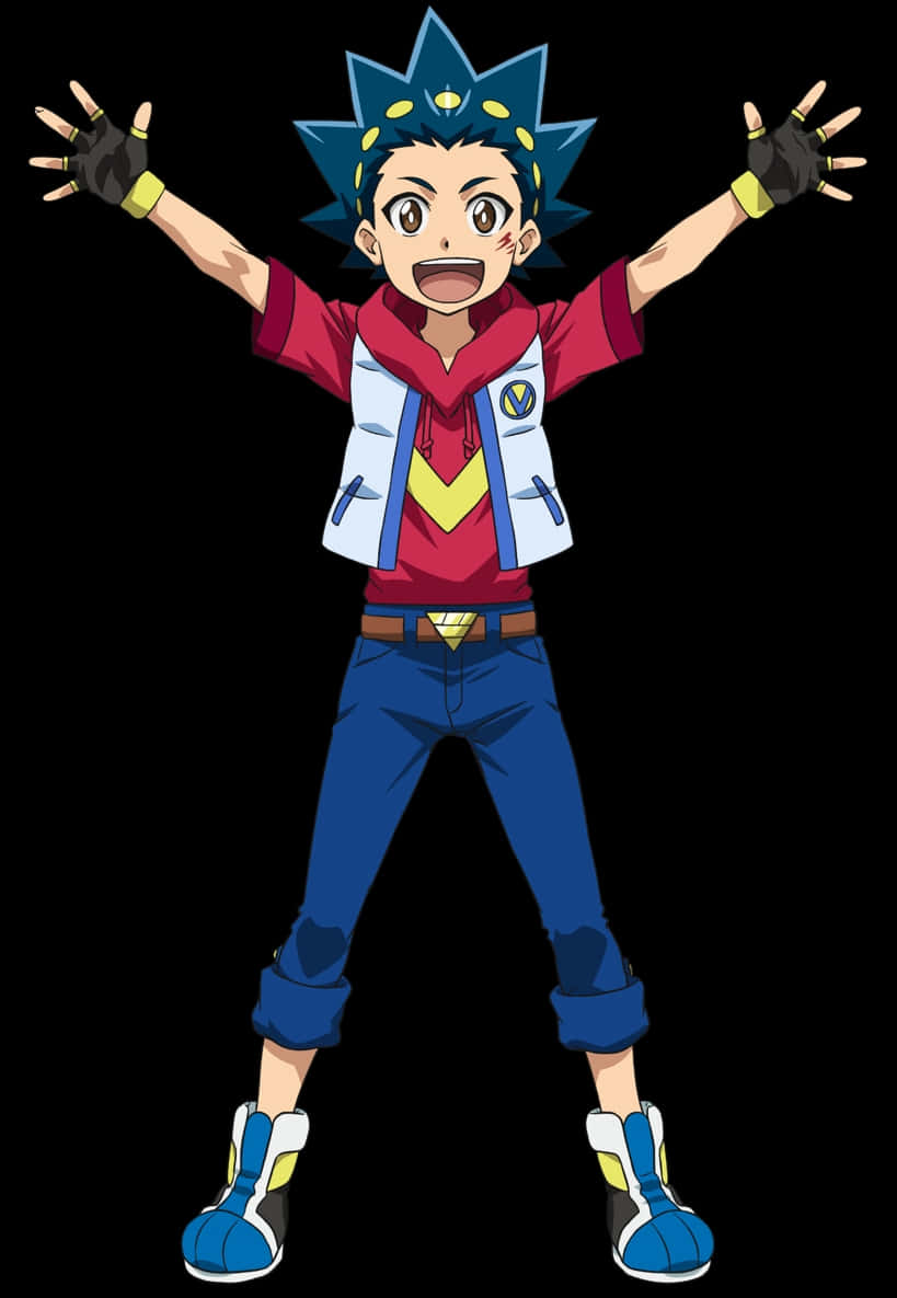 Valt Aoi Beyblade Personage Pose Achtergrond