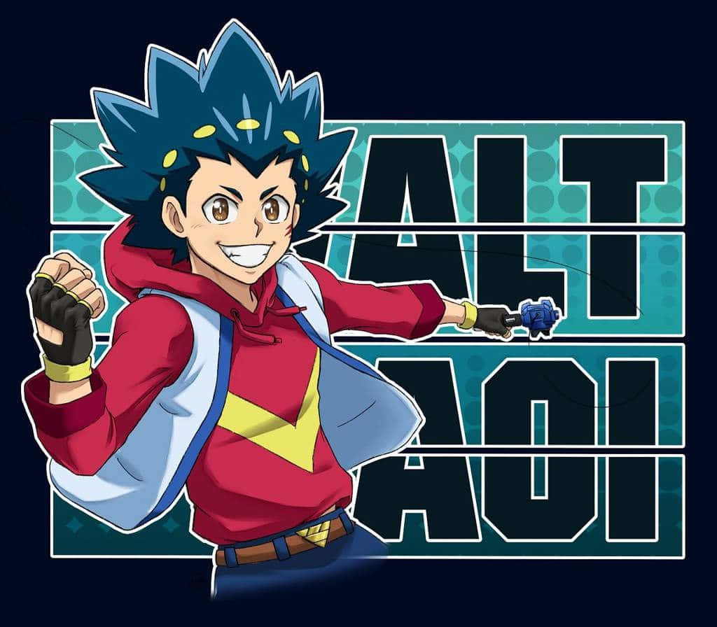 Valt Aoi Beyblade Personage Pose Achtergrond