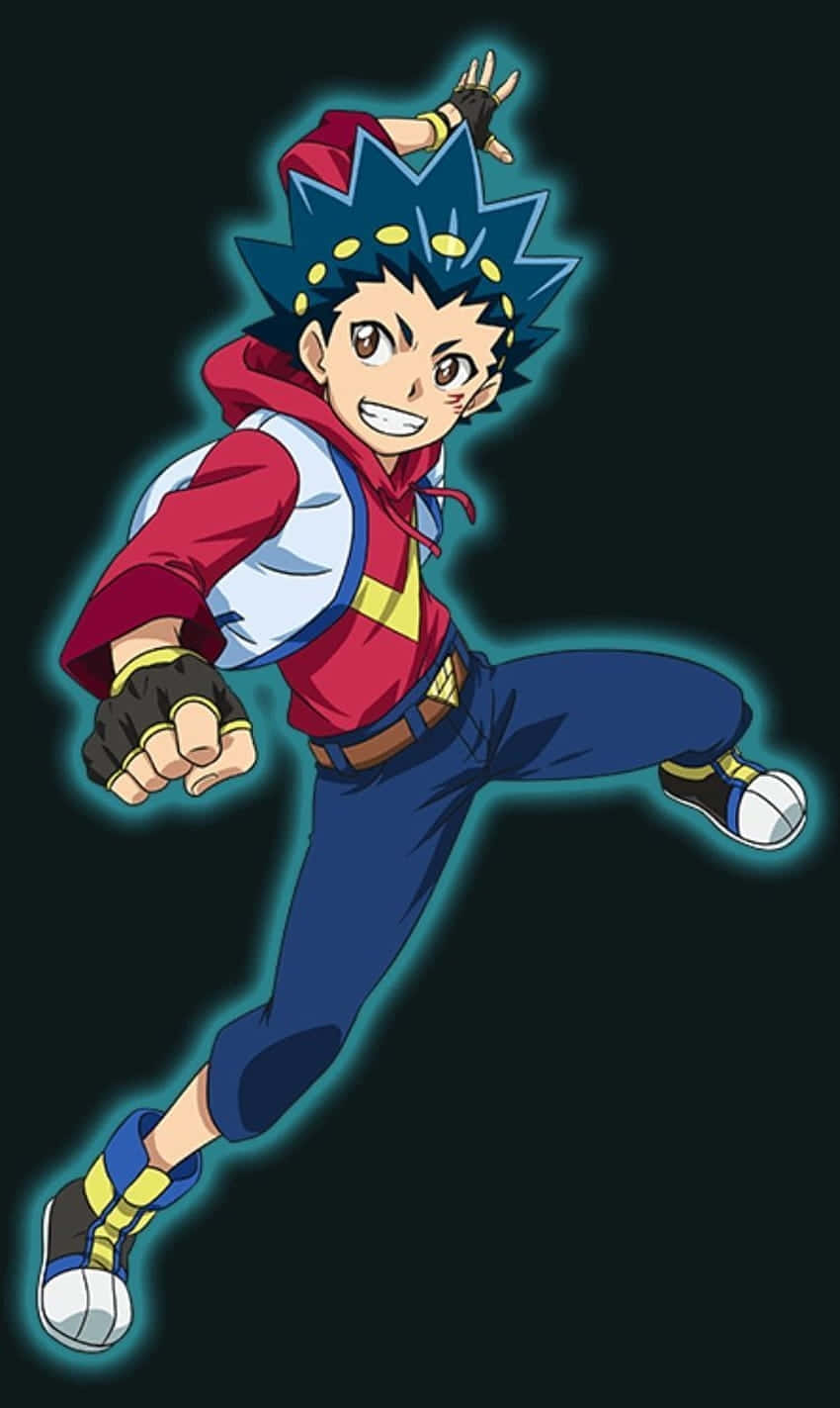 Valt Aoi Beyblade Personage Pose Achtergrond