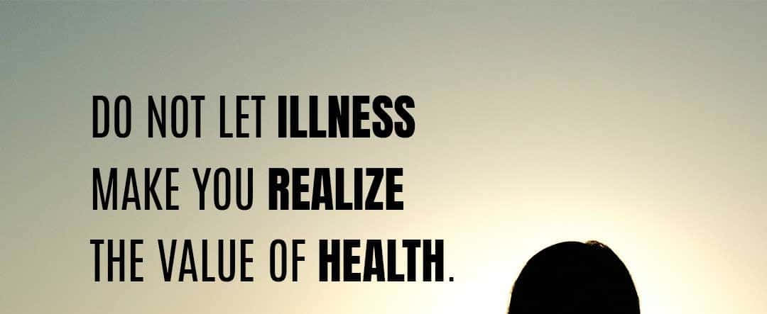 Valueof Health Inspirational Quote Wallpaper