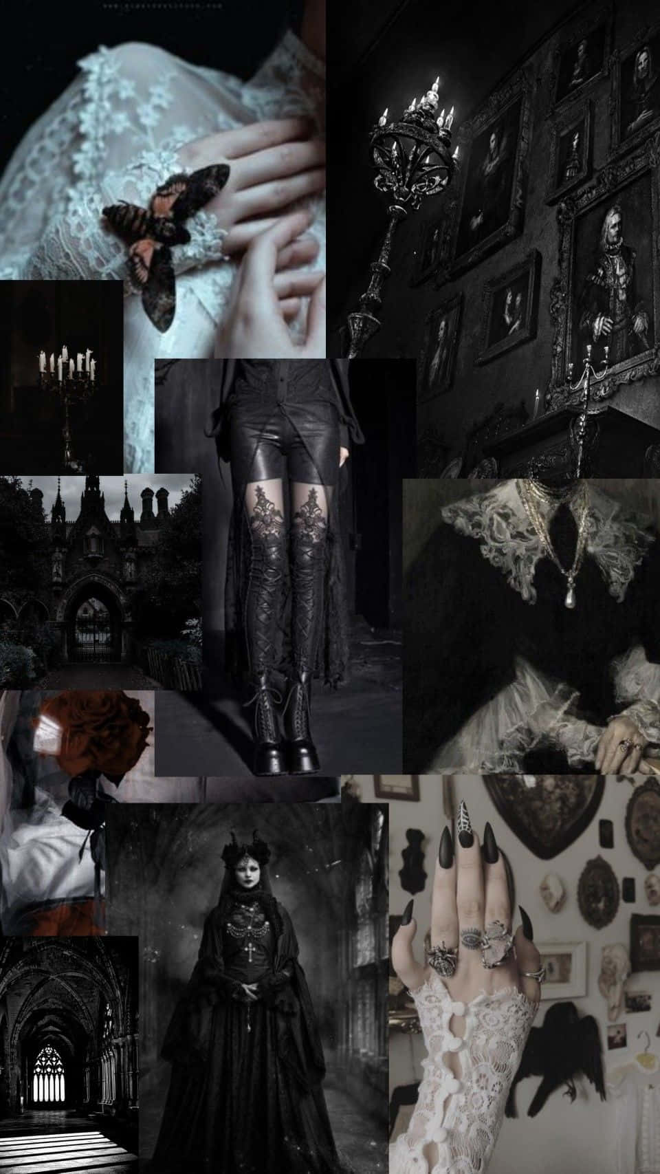 Embrace The Darkness Of The Vampire Aesthetic Wallpaper
