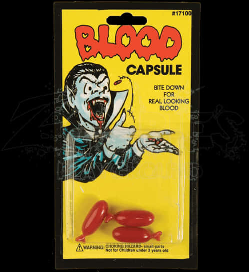 Vampire Blood Capsules Packaging PNG