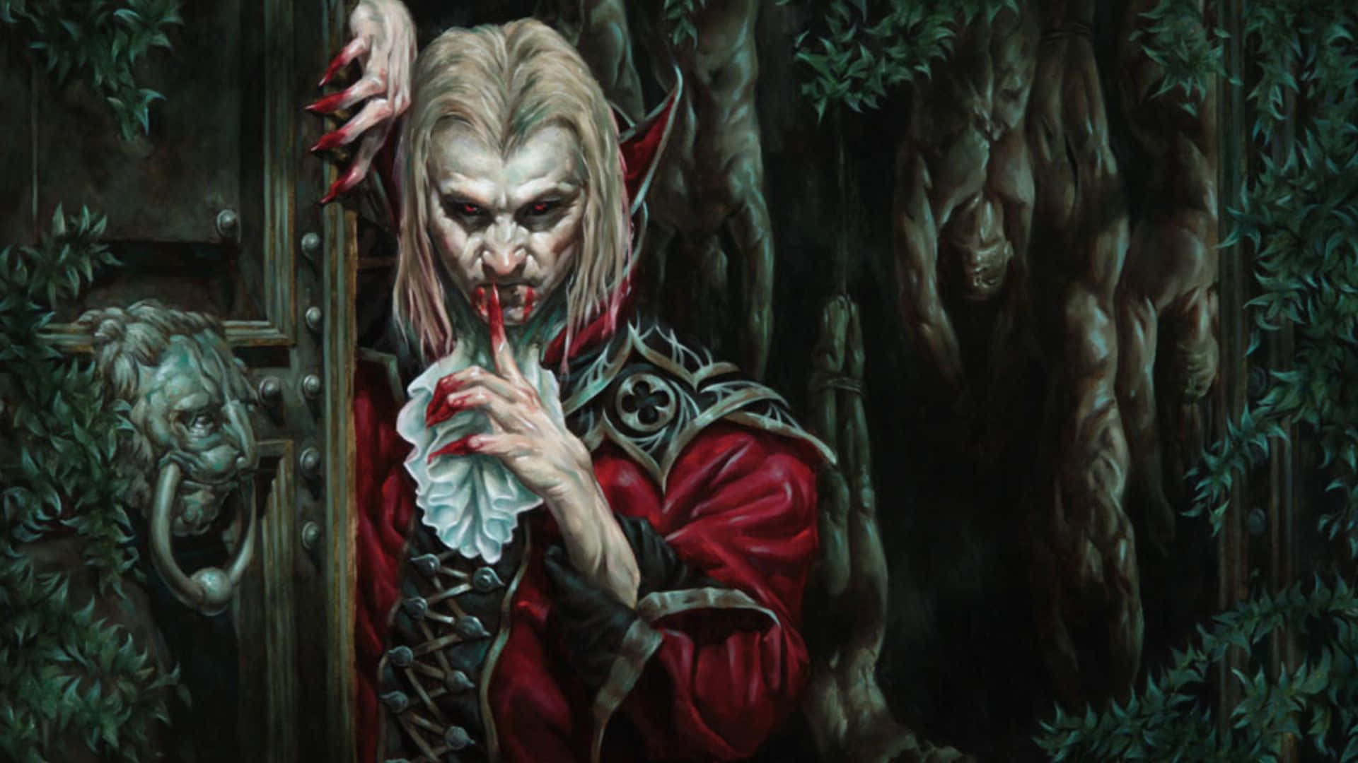 Mysterious Vampire Costume Wallpaper
