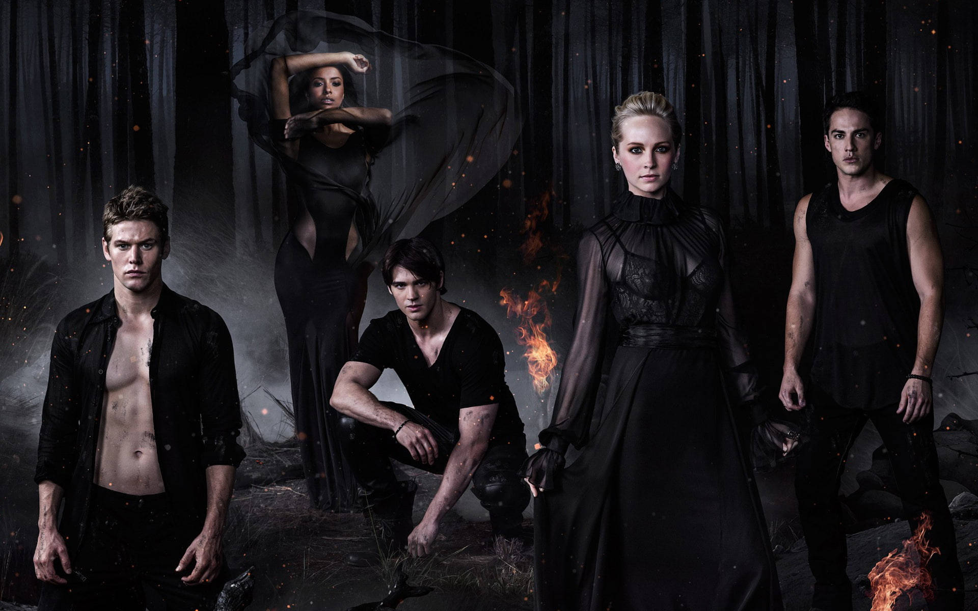 Vampire Diaries All Black Wallpaper