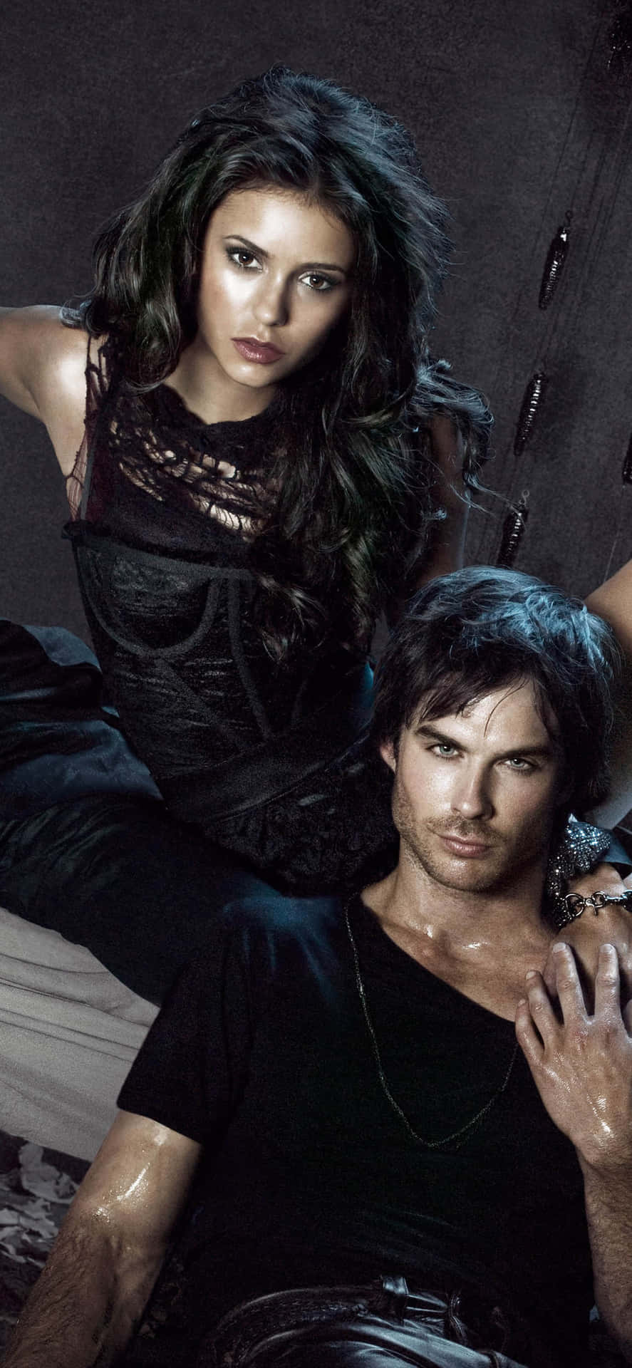 Immerse yourself in the world of Mystic Falls with Vampire Diaries Desktop Wallpaper