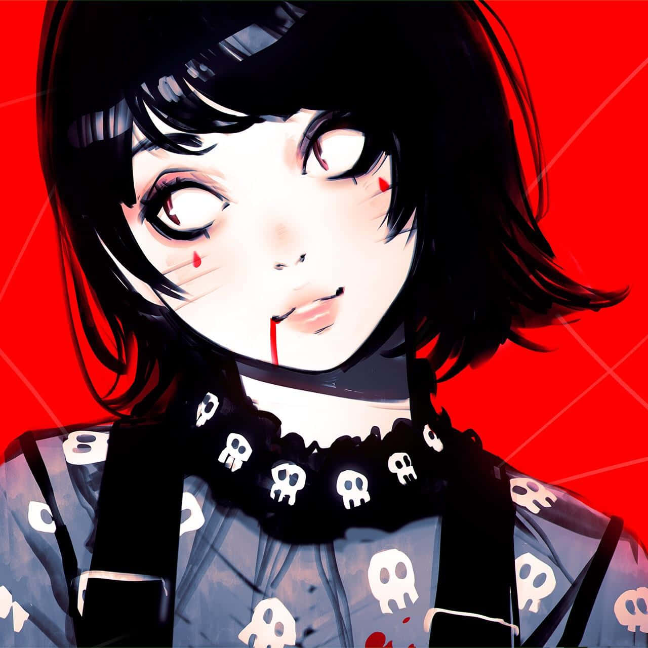 Vampire Girl Anime Aesthetic Wallpaper