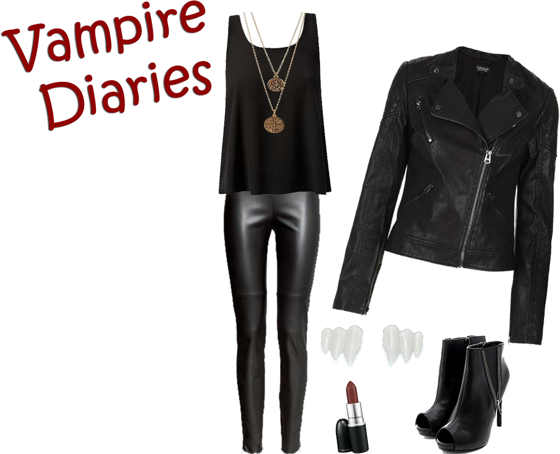 Vampire Inspired Outfit Collection PNG