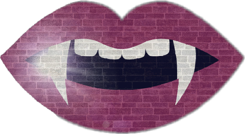 Vampire Lips Wall Art PNG