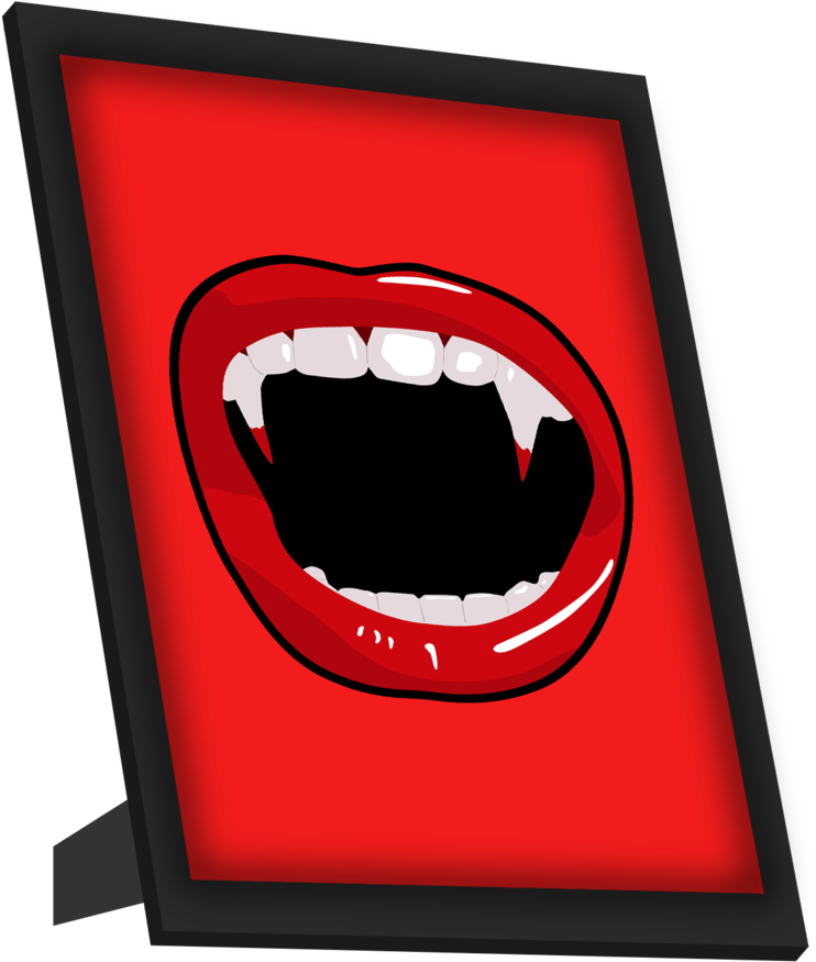 Vampire Teeth Illustration PNG