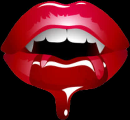 Vampire_ Lips_ Blood_ Drip PNG