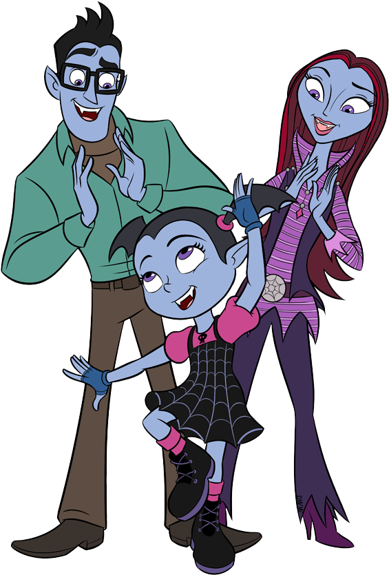 Vampirina Family Portrait PNG