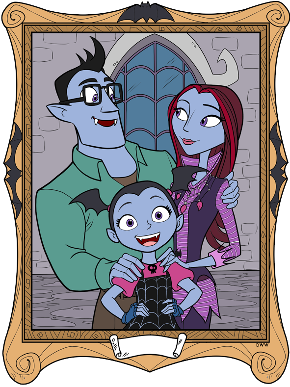 Vampirina Family Portrait PNG