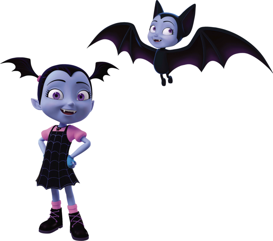 Vampirinaand Bat Friends PNG