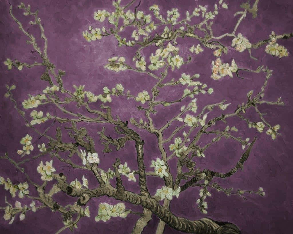 Majestic Almond Blossoms by Vincent Van Gogh Wallpaper