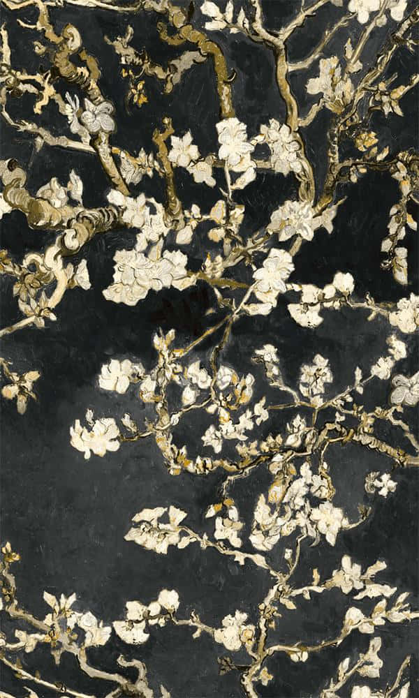 "Almond Blossoms" by Dutch artist Vincent Van Gogh Wallpaper