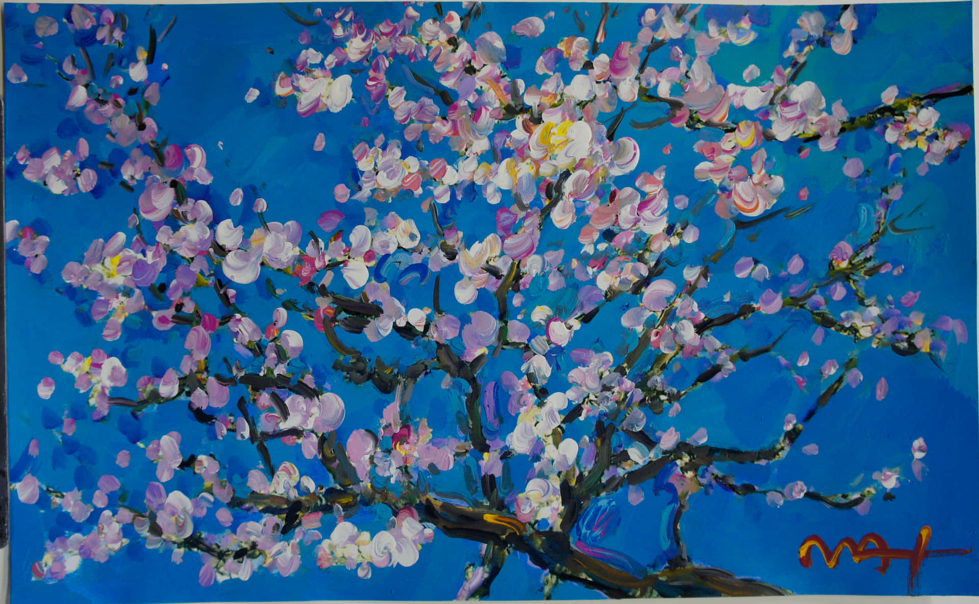 Vincentvan Goghs Meisterhaftes Gemälde Der Mandelblüten Wallpaper