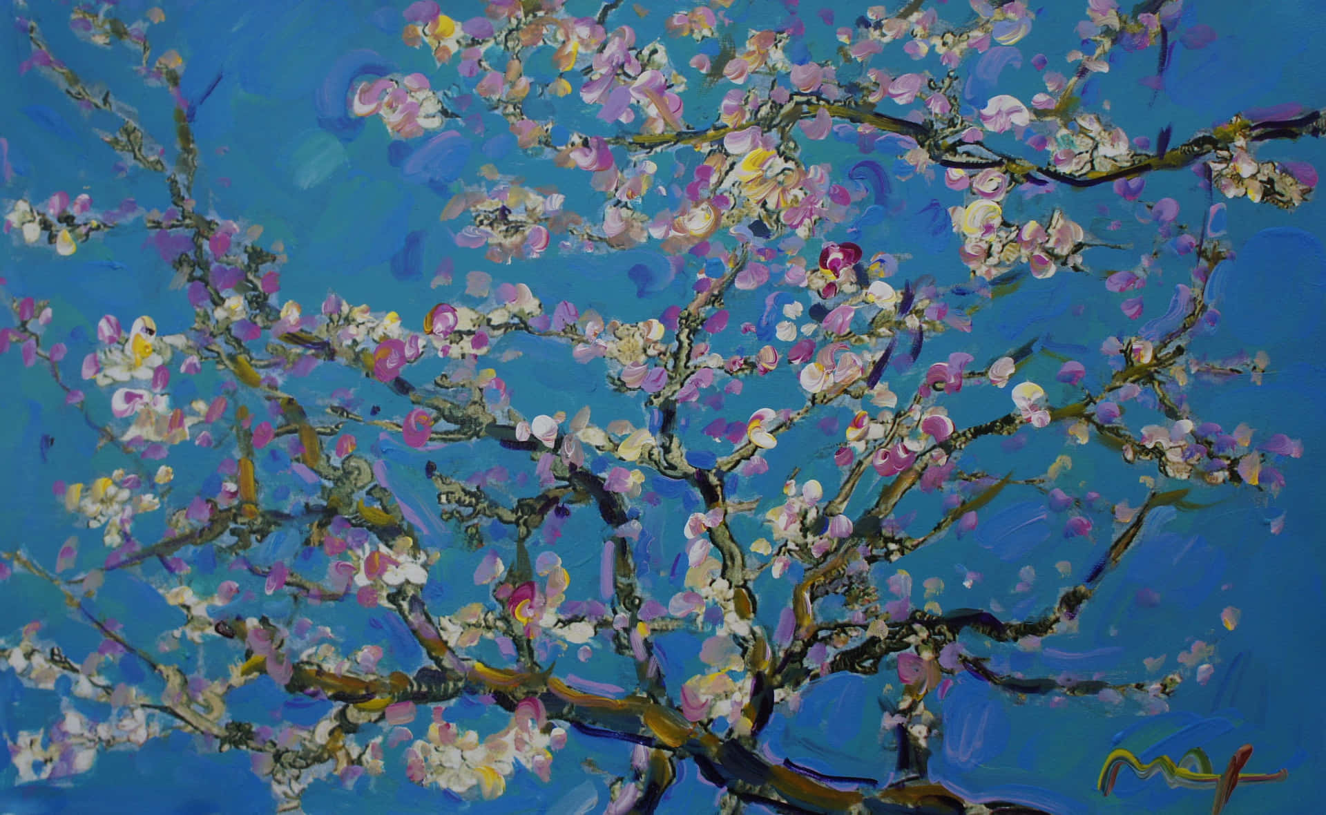 "The Almond Blossoms painting by Vincent Van Gogh" Wallpaper