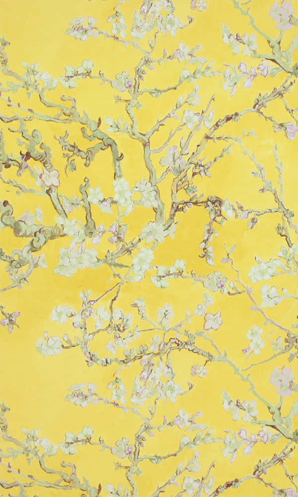 "Van Gogh's Almond Blossoms - A Symbol of Renewal and Hope" Wallpaper