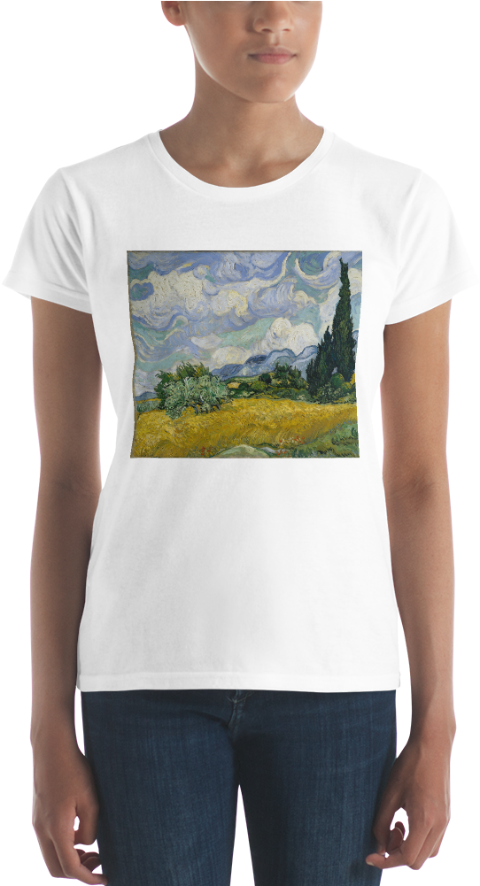 Van Gogh Artwork T Shirt Design PNG