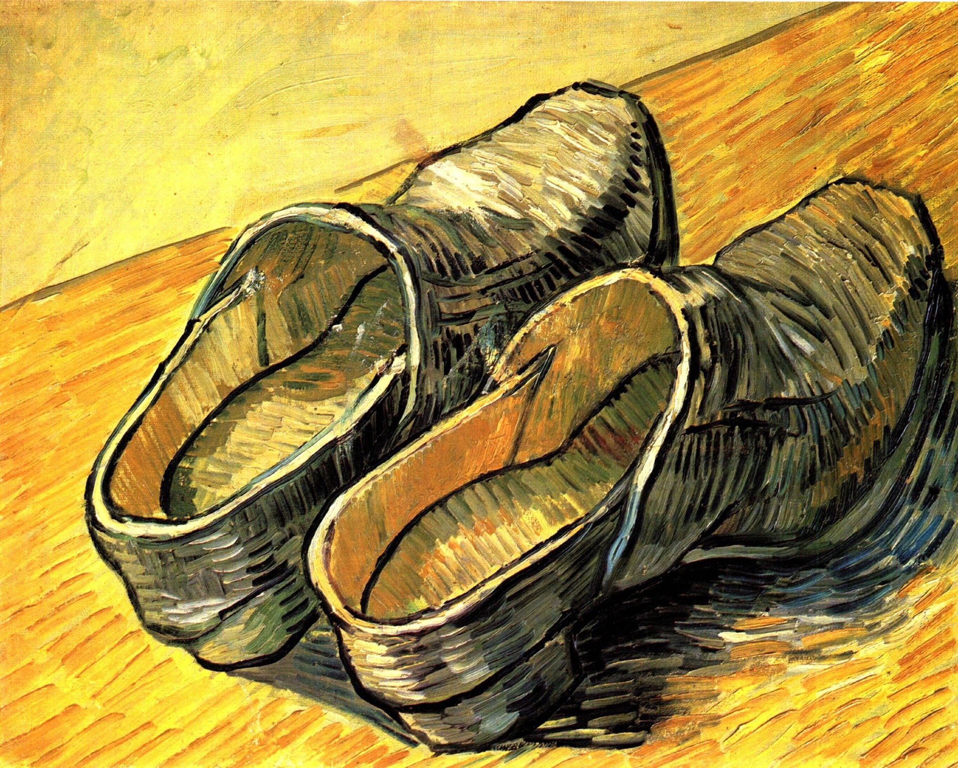 Van Gogh Pair Of Leather Clogs