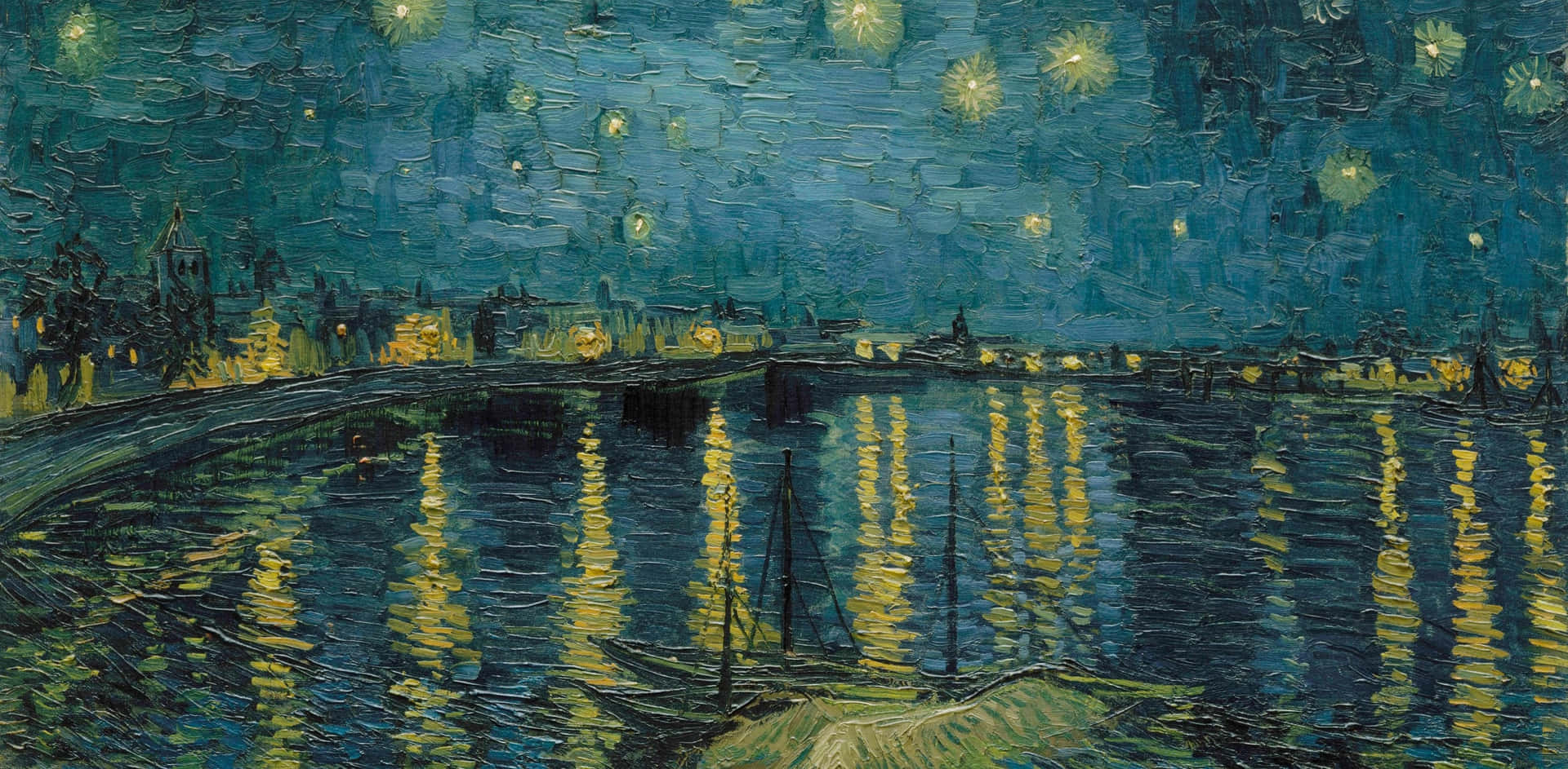 Stjärnklarnatt Över Rhône Av Van Gogh