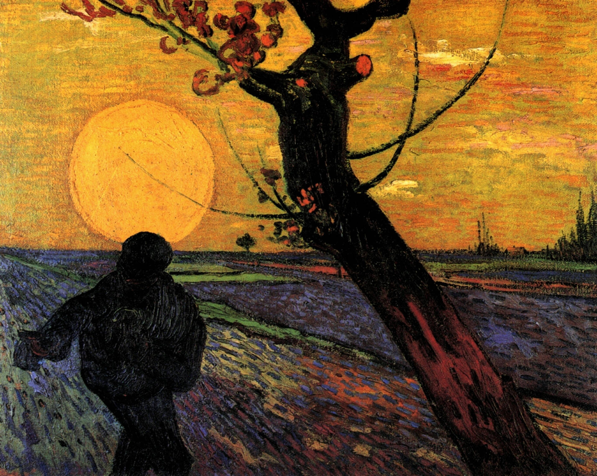 Van Gogh Sower With Setting Sun