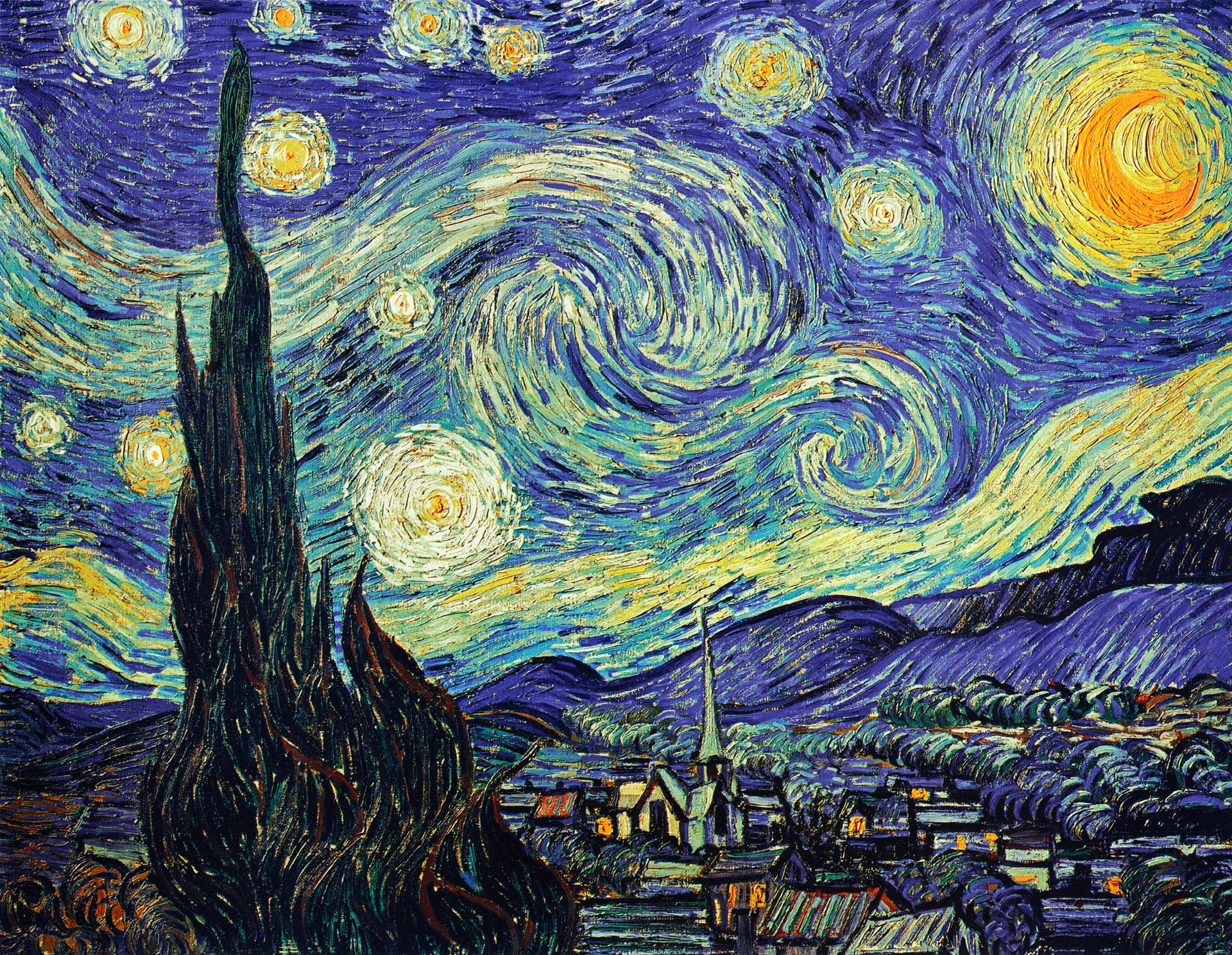Van Gogh The Starry Night Wallpaper