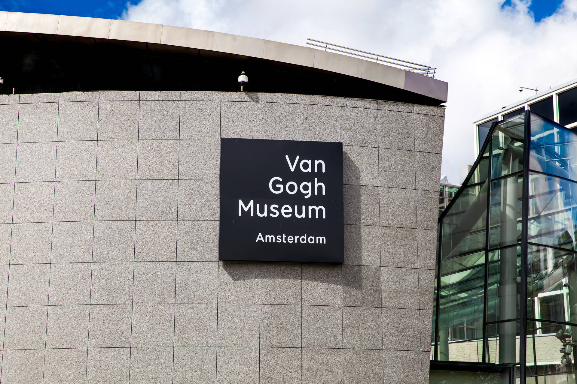 Van Goh Museum 3D Signage Wallpaper