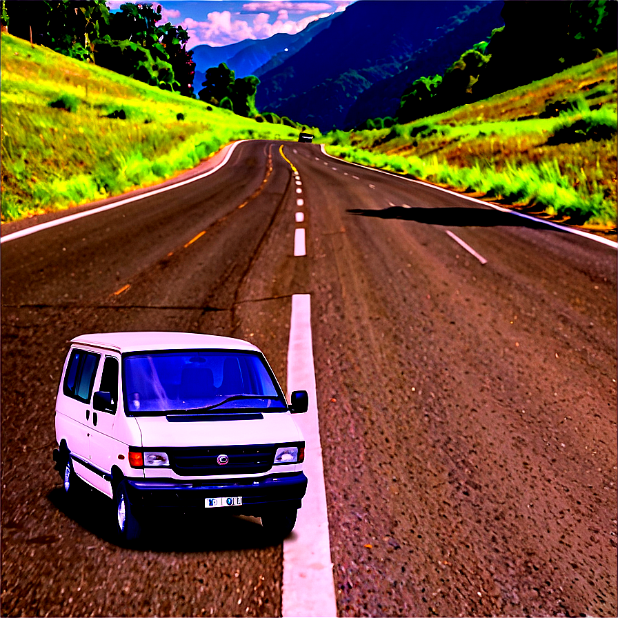 Van On Mountain Road Png 98 PNG