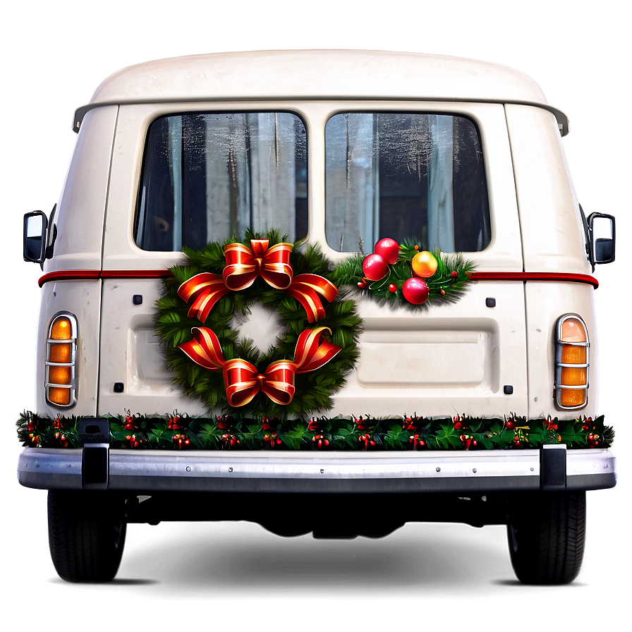 Van With Christmas Decor Png 06202024 PNG