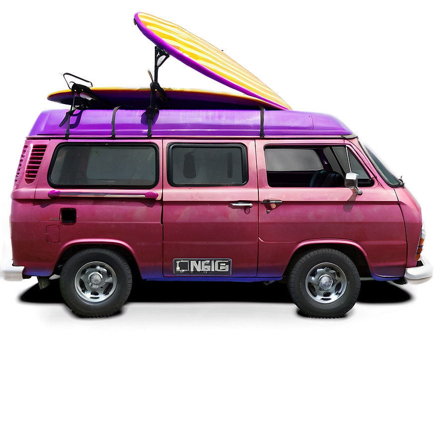 Van With Surfboards Png Flq PNG