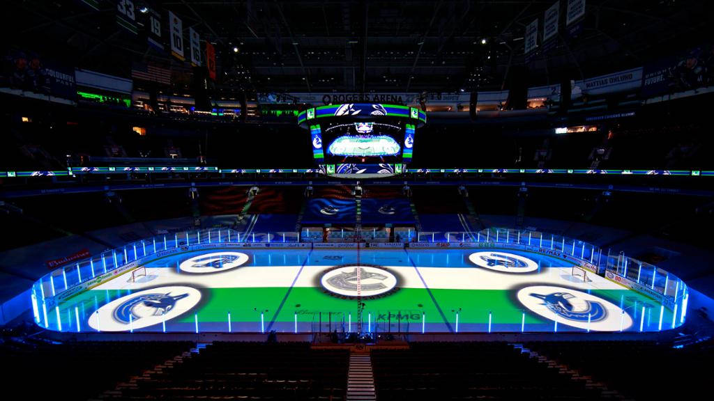Vancouver Canucks Holographic Hockey Pitch Wallpaper